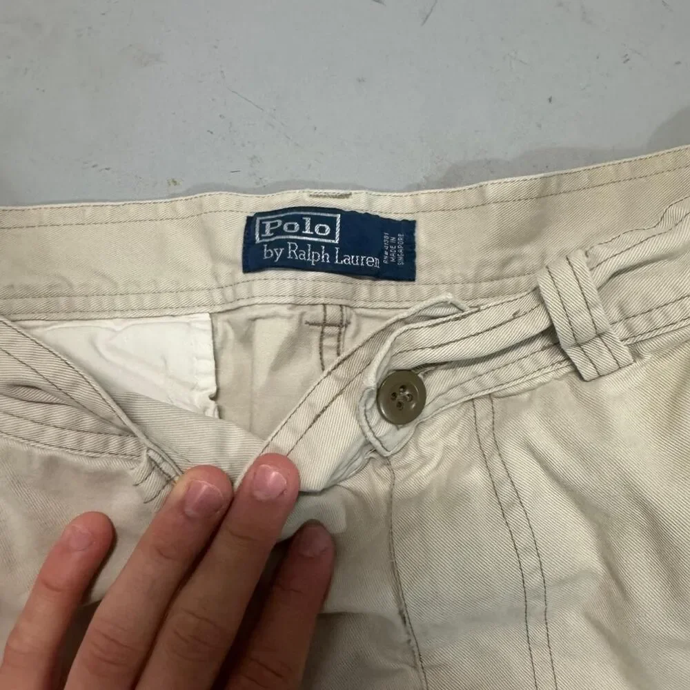 Polo-ralph-lauren Men's Cream and Tan Shorts